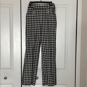 Unique Vintage Black and White Checkered Pants